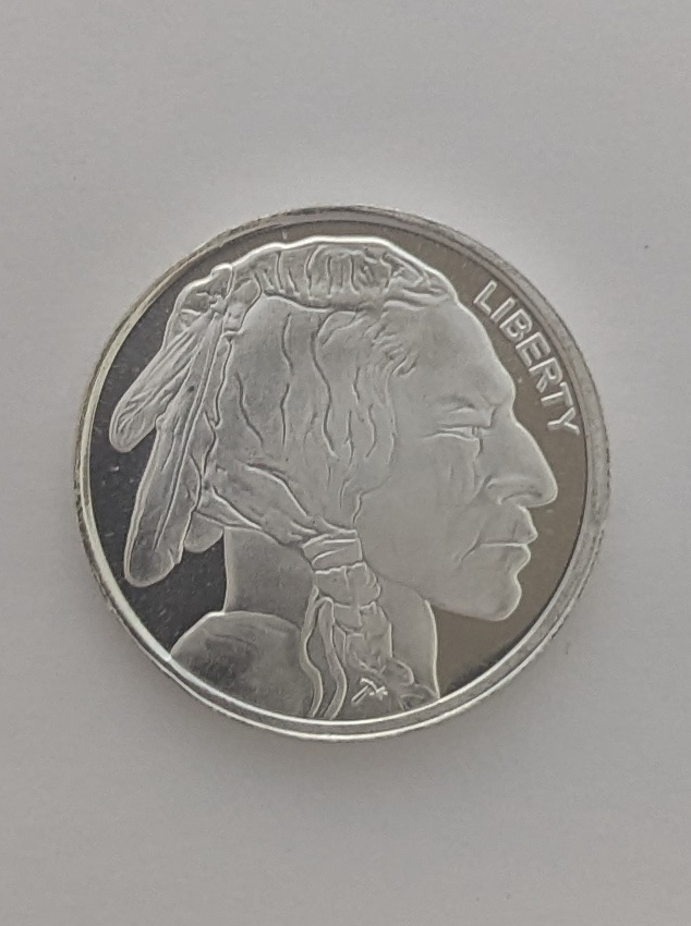 (image for) 1/2 Ounce Silver Buffalo Round