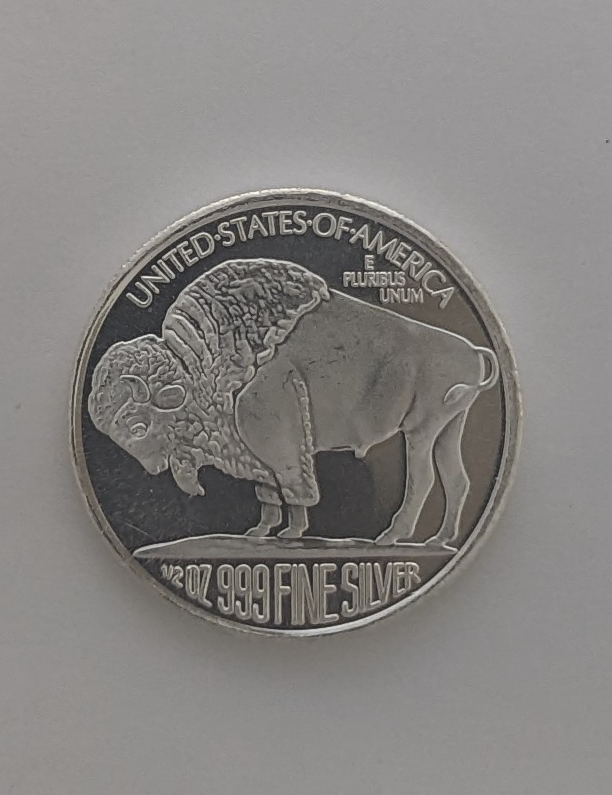 (image for) 1/2 Ounce Silver Buffalo Round