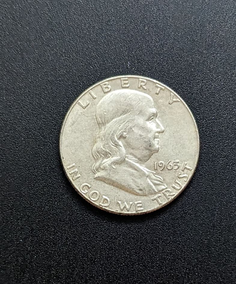 (image for) 1963 Silver Franklin Half Dollar