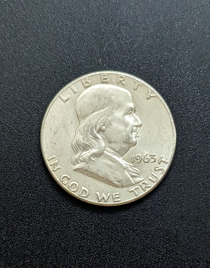 (image for) 1963 Silver Franklin Half Dollar