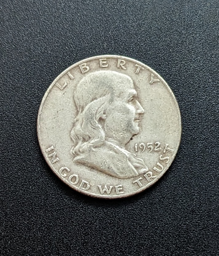 (image for) 1952 Silver Franklin Half Dollar