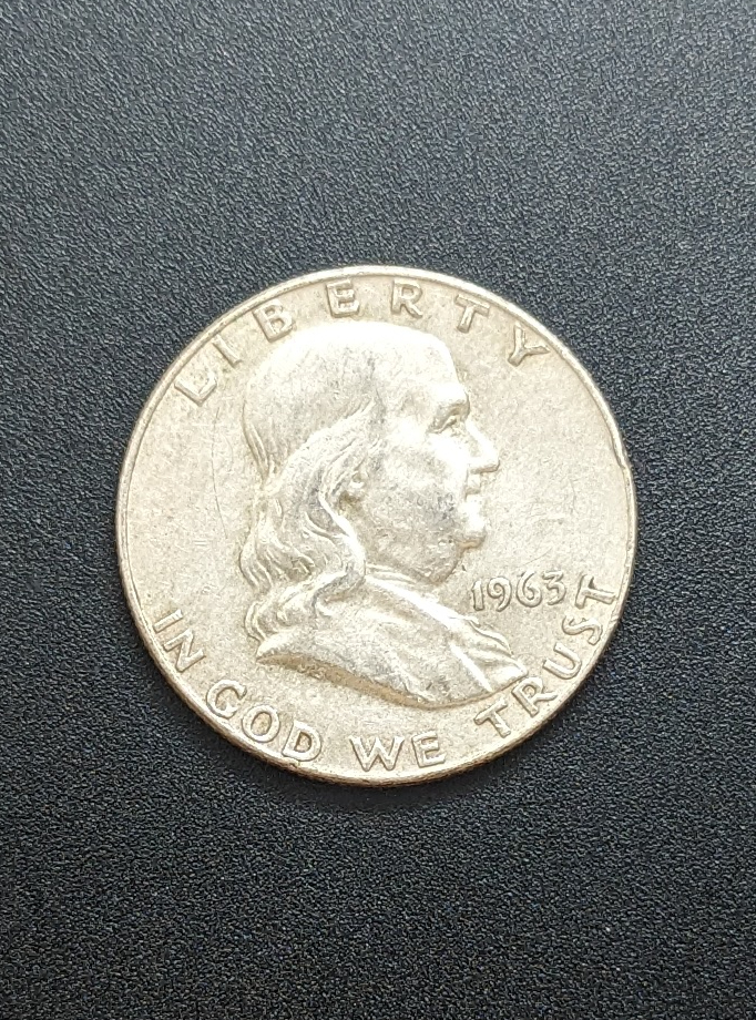 (image for) 1963 Silver Franklin Half Dollar