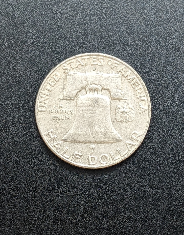 (image for) 1954 Silver Franklin Half Dollar