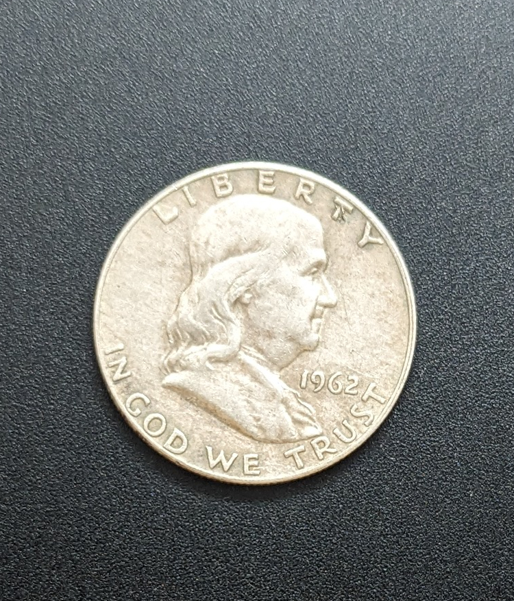 (image for) 1962 Silver Franklin Half Dollar