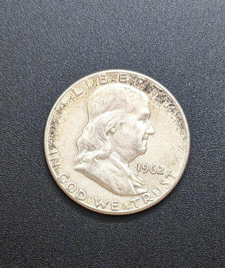 (image for) 1962 Silver Franklin Half Dollar