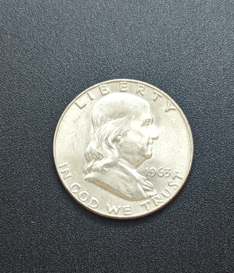 (image for) 1963 Silver Franklin Half Dollar