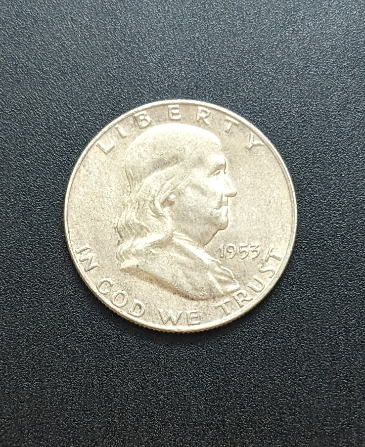 (image for) 1953 Silver Franklin Half Dollar