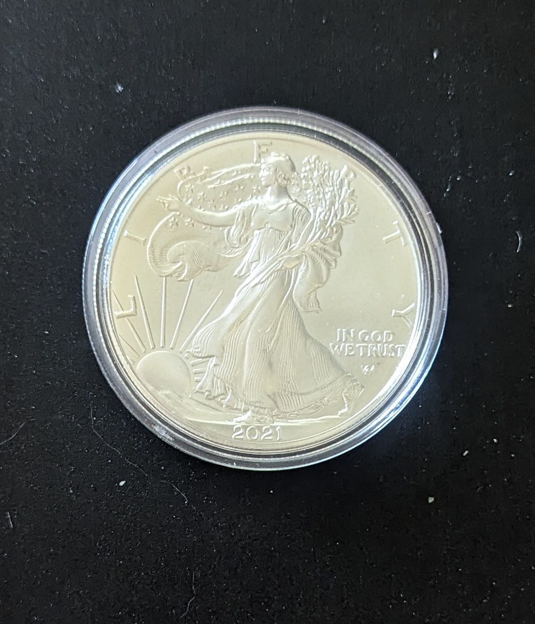 (image for) 2021 Silver Eagle 1 Ounce Round - Click Image to Close