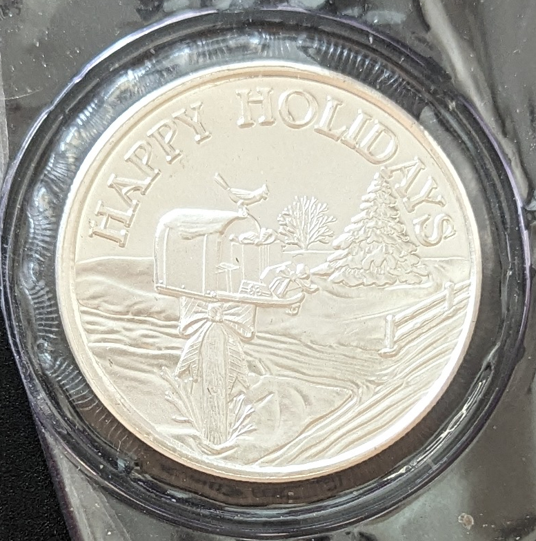 (image for) 2013 Merry Christmas 1 Ounce Silver Round