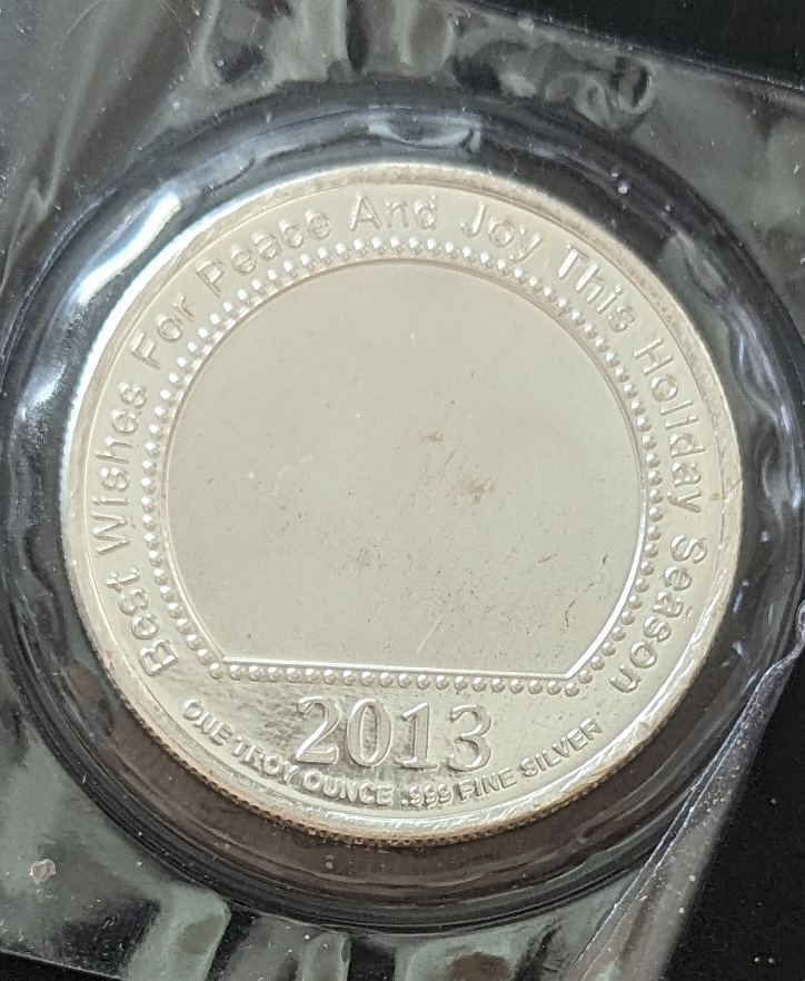 (image for) 2013 Merry Christmas 1 Ounce Silver Round