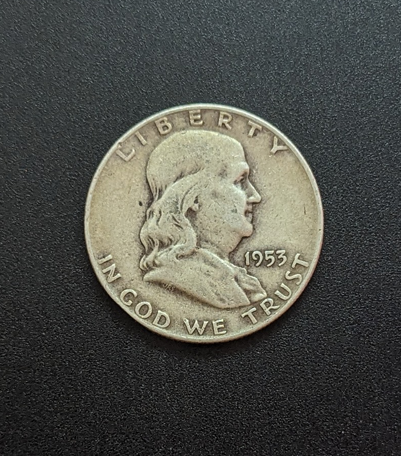 (image for) 1953 Silver Franklin Half Dollar