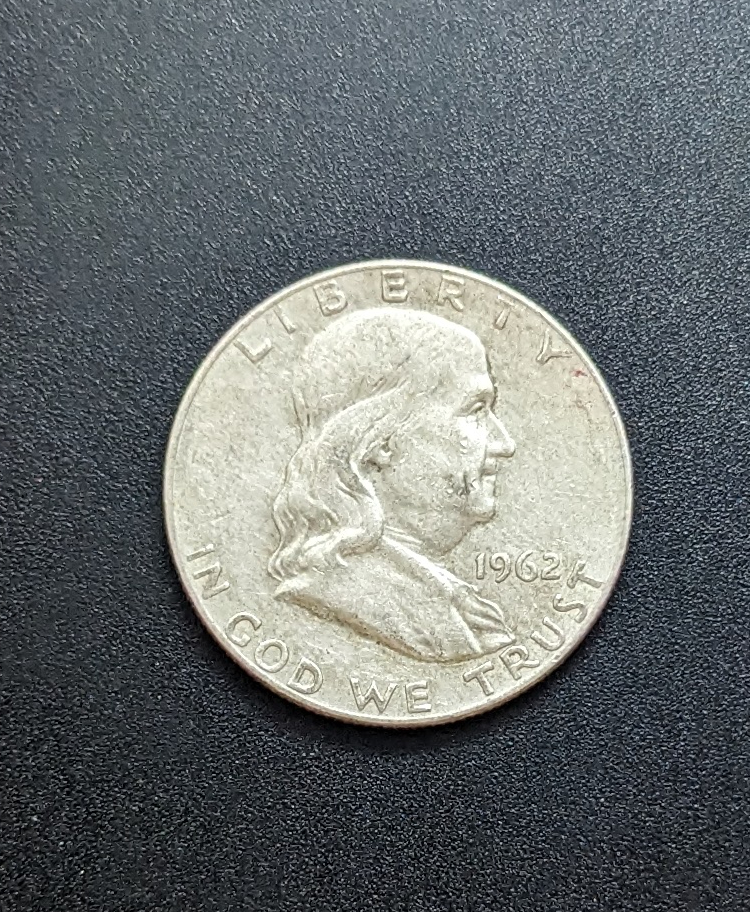 (image for) 1962 Silver Franklin Half Dollar