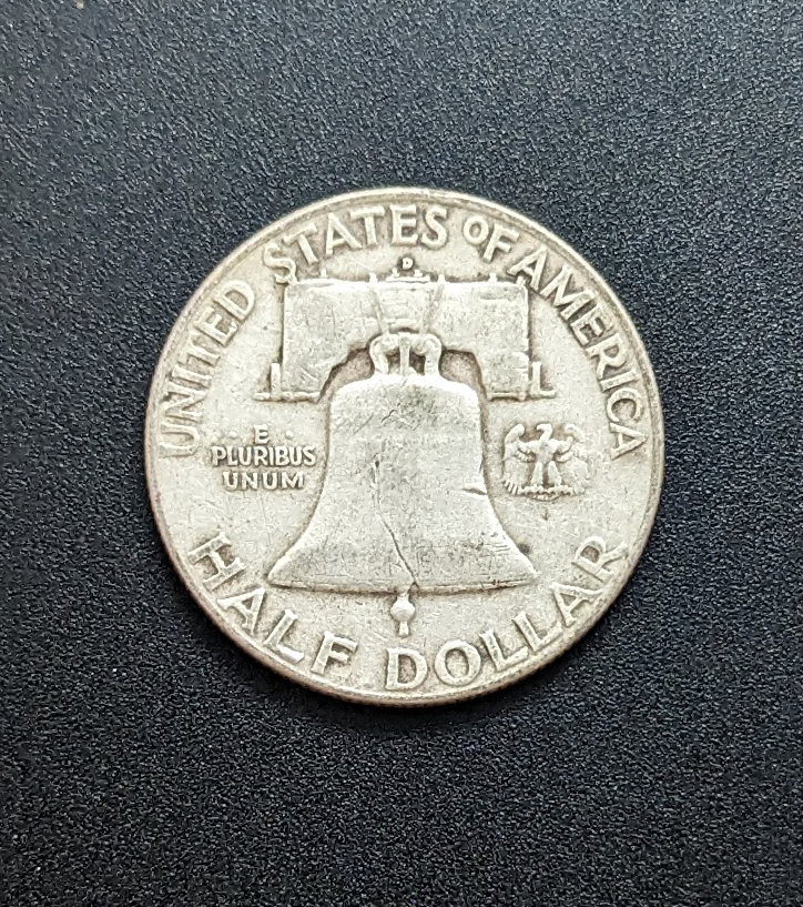 (image for) 1951 Silver Franklin Half Dollar